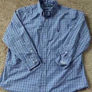 Men’s Ralph Lauren custom fit long sleeved button up shirt 👕